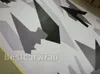 غلاف كامو كامو كبير فينيل التفاف السيارة الكامل الالتفاف الأسود أبيض رمادي ملصقات كامو رمادي مع حجم الهواء 1 52 × 30M لفة 5x98ft310d