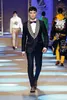 New Arrival Wedding Tuxedos With Colorful Beaded Groom Wear Men Tuxedos Groomsmen Party Customized Suit Jacket + Pants
