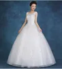 Sur mesure 2018 nouvelle mode blanc et rouge princesse douce robe de mariée Vintage doux bretelles fil bouffée robe de mariée