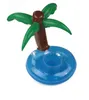 PVC Inflatable Drink Cup Holder Water Toys Donut Flamingo Coconut Tree Shaped Floating Mat Floating Pool Toys MA0009A