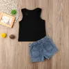 Toddler Kid Baby Girl Summer Top T-shirt+ sunflower Short Pants Outfit Set Clothes 2pcs Set