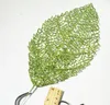 디자인 -4 20pcs 40cm 반짝이는 파우더 마그놀리아 데 누다 가타 잎 지점 꽃 배열 크리스마스 파티 나무 venun 교수형 장식