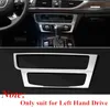 Middle Console CD Panel Frame Decorative Cover Trim For Audi A6 C7 2012-17 Car Styling Stainless Steel Accessories