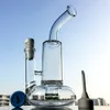 Tornado Perc Bong Buoy Base Dab rig Tornado Tubería de agua Disco de turbina Bong de vidrio Plataforma petrolera Con clavo de cerámica y tapa de carbohidratos WP146