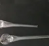 I più nuovi bruciatori a olio in vetro trasparente a forma di cono da 14 cm Tubi Tubi per l'acqua in vetro dritto Narghilè Tubi per l'acqua in vetro Bong