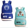 BTS sac à dos Bangtan garçons toile sac d'école pour adolescents sacs pour ordinateur portable de haute qualité garçons filles sacs de voyage Bolsas Feminina