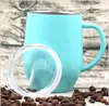 304 stainless steel coffee mug 120z double wall beer cup water cups double Vacuum egg shape cup car cups with handle