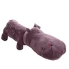 Grand oreiller en peluche hippopotame, poupée kawaii, animaux en peluche, jouet, oreiller, décoration de mariage, cadeau d'anniversaire, 35 pouces, 90cm, DY50308