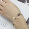 Charme Flor Moda Rose Bracelet para as Mulheres menina Bracelet Bangle Namorada ajustável Jóias Mothers Day Gift Charm Bracelet