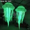 Giant Ceilling Decorazione Del Partito D'attaccatura La Bella Illuminazione Meduse Gonfiabili Per Il Night Club Party Vieni Con Aeratore