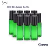 Portable 500pcs 5ml(1/6 oz) MINI ROLL ON bottle fragrance PERFUME GLASS BOTTLES ESSENTIAL OIL Steel Metal Roller ball