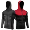 Brand New Mens Running Jackor Sportrock Fotbollsträning Jersey Zipper Jogging Sweatshirts Gym Fitness Tights Hooded Jacket