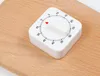 Zegar kuchenny Odliczanie Przypomnienie alarmowe Gorące 60 minut White Square Mechanical Timer do kuchni SN285