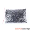 yilong 1000pcsプラスチックブラックタトゥーインクカップ11 * 13mmタトゥーインクカップブラックサプライのためのタトゥー化粧送料無料