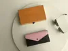 2018 Fashion Card Holder Bag damesmekerd echte lederen tas geen rits koehide munt portefeuilles gril koppelingsporta met doos 62119