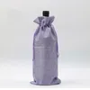 Xmas Burlap Wine Bags Bottle Champagne Wine Bottle Covers Gift Pouch Packaging Bag Wedding Party Christmas Decoration 15*35cm HH7-1564