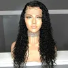 360 dentelle frontale perruque pré-plumée brésilienne remy vague d'eau bouclés cheveux humains avant perruques pour les femmes noires 150%