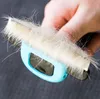 Husdjurshundborttagning hårkam borstkatt grooming verktyg furmins hår deshedding clipper rostfritt löstagbar hund katt borste furmins s-m290i