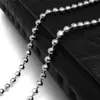 Stainless Steel Ball Bead Chain Necklace 20 inch Length 50cm 60cm for DIY Bracelet Necklace Jewelry Finding Making Chains 2.4mm thickness