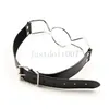 Bondage Leather 5cm O Ring Band Open DEEP strap spider Mouth Gag Stuffed Restraint Fancy #R97