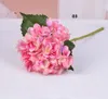 Hydrangea artificiale Flower Head 47 cm Falso Silk Single per Centrotavola di nozze Party Decorative Flowers Wedding SF020