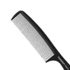 Fibre de carbone couverture tonique peigne pointe queues aiguille en acier Double brosse coupe de cheveux peigne en plastique brosse à cheveux 1481090