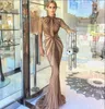 Abito da sera Yousef aljasmi Kim kardashian Manica lunga Collo alto Crystal Less Almoda gianninaazar ZuhLair murad Ziadnakad 0032