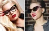 Yüksek Kaliteli 2018 FLT33 Cateye Güneş Kadınlar Marka Tasarımcısı Güneş Gözlükleri Vintage Gözlük Bayan Baskı Çerçevesi Kedi Göz Güneş 65mm 45mm