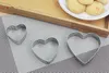 3 stks / set bakvormen roestvrij stalen bakvorm cookie cutters plunjer biscuit DIY Mold Star Heart for Baby Kids