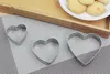 3pcs/set Baking Moulds Stainless Steel baking mold Cookie Cutters Plunger Biscuit DIY Mold Star Heart for baby kids