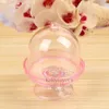 FREE SHIPPING 12PCS Acrylic Clear Mini Cake Stand Baby Shower Party Gifts Birthday Favors Holders Children Party Decoration Sweet Package