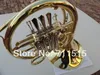 Fransk Horn dubbelrad split 4 nyckel singel fb nyckel bb platt vindinstrument fransk horn yta guld pläterad med nylon fall