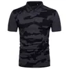 2018 Brand Clothes Mens Polo Shirt Cool Camouflage Printing Top Shirt for Male Comfort Breath Turndown Collar Men Polos8396864