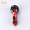 Exquisite festival gift silicone smoking pipes smoke filter glass bowl easy to use Unbreakable silicone bong bubbler water pipes