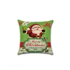 Housse de coussin en lin joyeux noël, taie d'oreiller carrée de noël pour la maison, housse de coussin décorative Mr renne