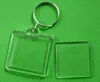 Duidelijke Acryl Plastic Blank Keyrings Voeg Passpoort PO Frame Keychain Picture Frame Keyrings Party Gift2273125 in