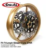 Arashi für Street Triple 675 2007 - 2012 Vorderrad Rand Bremsscheibenscheiben -Scheiben -Rotor 2009 2002 Daytona 675R 675 R Gold