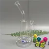 Högkvalitativ glas Bong Glas Rökning Rör Vattenrör Bongs med 1 Liten Tubin Perc 11 inches Tall 19mm Kvinna Joint GB3351