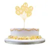Confettis coeur ballons, premier bébé fille anniversaire décorations gâteau Topper roman ballons Design lettres motif Design décoratif