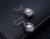 Yhamni Natural Pearl Smyckesuppsättningar 925 Sterling Silver Water Drop Earrings Halsbandsuppsättningar för kvinnor Brudbröllopsmycken TZ01109521493