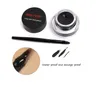 Musikblume 2 in 1 Kaffee + Schwarz Gel Eyeliner Make Up Wasserfestes Kosmetikset Eyeliner Make-up Augenmaquiagem