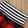 2018 frühling Herbst Kleinkind Jungen Kleidung Mädchen Kleidung Set Gestreifte Plaid Tasche Hoodie Tops + Hosen Jungen Outfits Set Kinder kinder Kleidung