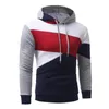 Pulôver de Algodão dos homens Hoodies Patchwork Moletom Com Capuz Primavera Pulôver Fino com Cap Fit Casaco Com Cordão e Bolsos Esportes Camisolas YZ