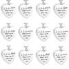 Fashion Heart-shaped Cremation Jewelry On electrocardiogram Always in my heart Memorial Necklace for Ashes Keepsake Pendant