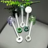 Färgade repglasskumrökare glas bbong wwater rör titan nagelkvarn, glasbubblare för rökrör blandar färger