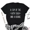 Kpop A Cup Of Tae With And A Kookie T Shirt Women Casual Taehyung Tshirt Jungkook Short-Sleeve Unisex T-Shirt