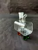 Small square water bottle Wholesale Glass bongs Oil Burner Glass Water Pipes Oil Rigs Smoking Rigs