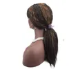 Partihandel högkvalitativ stilig lång peruk curl mix hår kvinnor peruker tung densitet värmebeständig syntetisk hår peruk