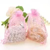 7 * 9cm Bronzing Butterfly Organza Väskor Bröllopspåsar Smycken Förpackning Väskor Weding Party Gift Bag Ga4