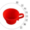 Muffin cupcakes mallen siliconen bakbakken met handvat chocolade pudding jelly ei taart schimmel food grade siliconen